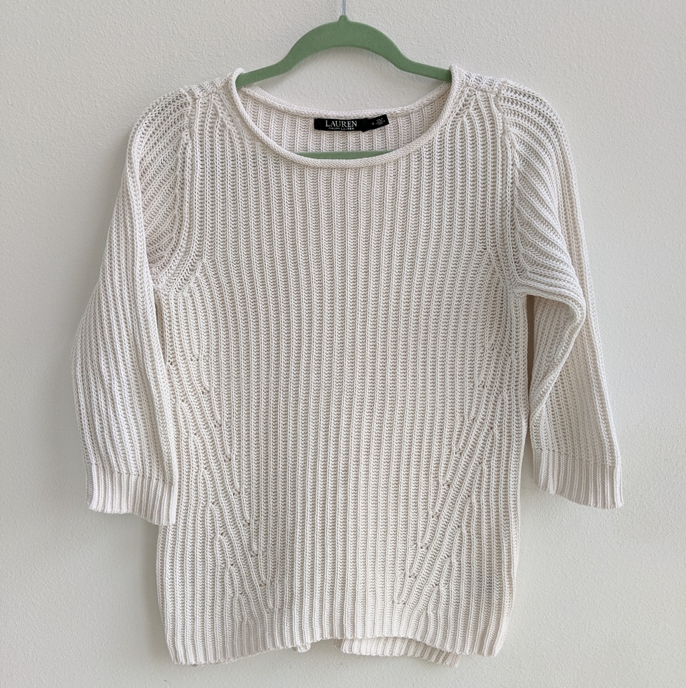 Ralph Lauren 100% Cotton Cable Knit Sweater